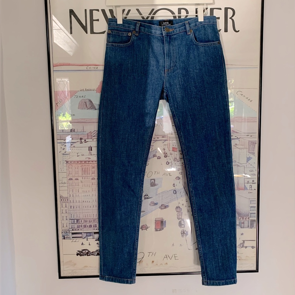 NWT APC Jean Etroit Court mid rinse ankle size 25”